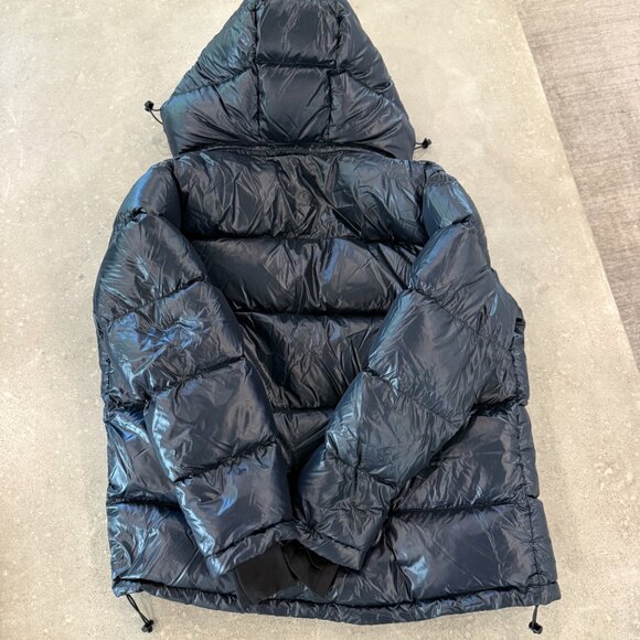 Quince Responsible Down Puffer Jacket $250 Shiny Black Size M - Picture 7 of 7